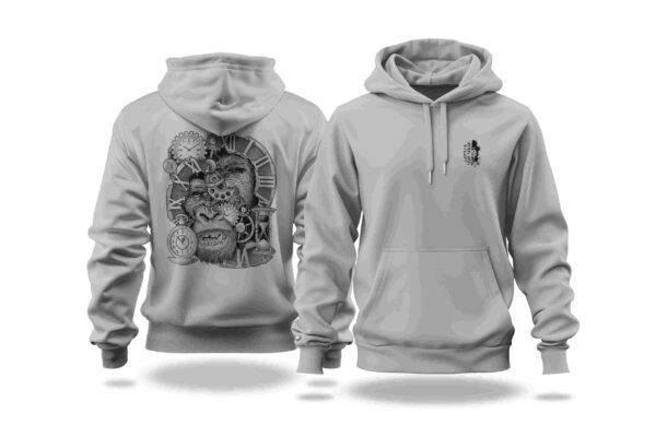 Father Time Hoodie in heather grey