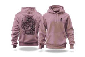 Father Time Hoodie in dusty pink