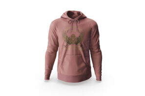 Don't Fear to Ride Hoodie in dusty pink