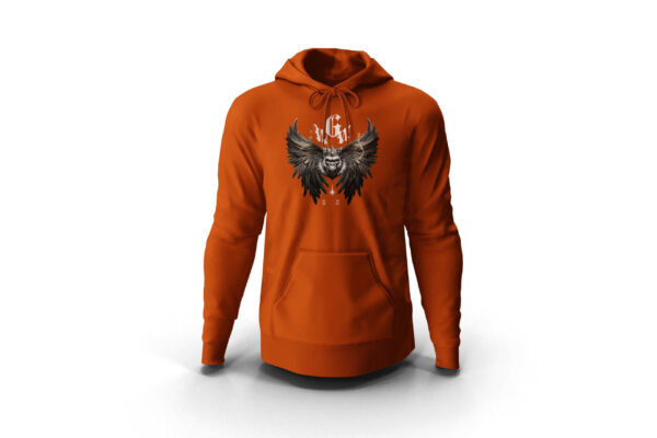 Dark Angel Hoodie - Embrace Darkness in Style in ginger biscuit